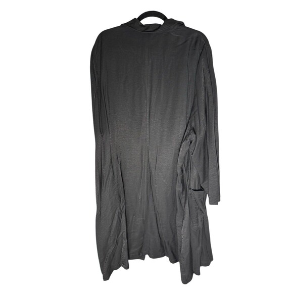 LOGO Lori Goldstein Duster Length Blazer Jacket Size 2x Long Sleeve Black! - Picture 3 of 14